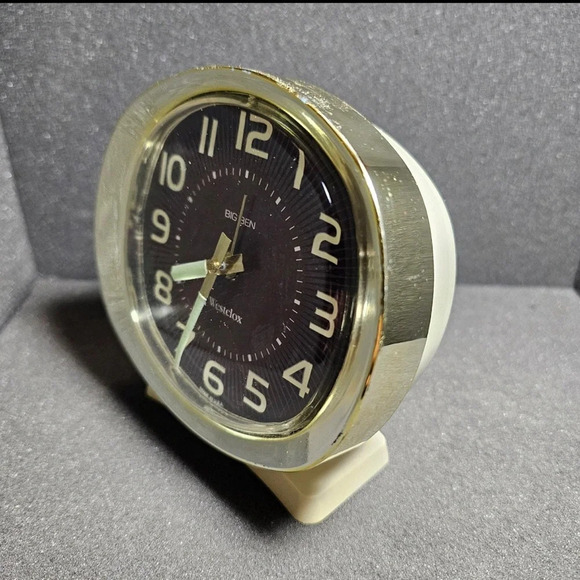 Vintage Westclox Big Ben Mechanical Wind Alarm Clock Gold Tone Working - Picture 2 of 8